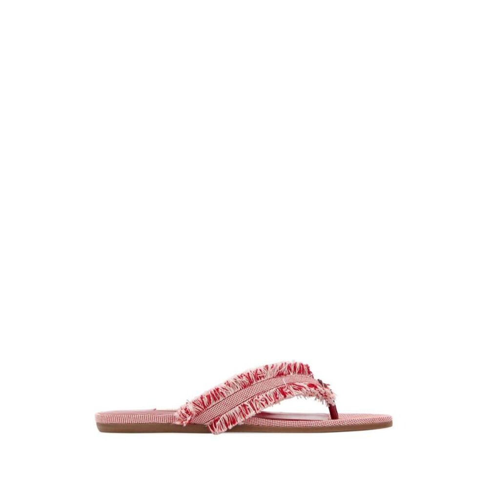 Jimmy Choo Women Two-Tone Canvas Thong Slippers